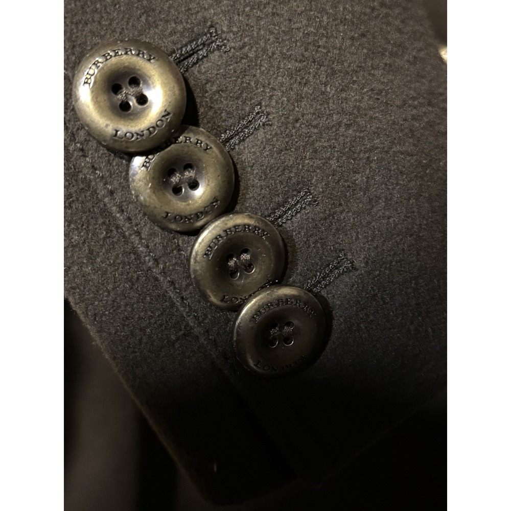 Burberry London Double Breasted Brown Size 6 Wool Cashmere Overcoat - Picture 3 of 13